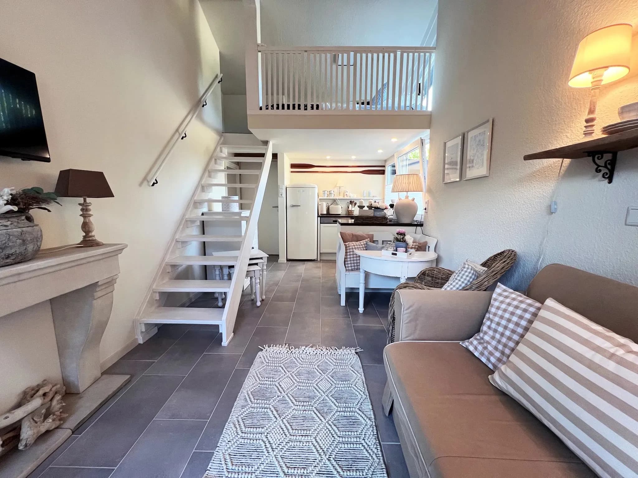 Malibu S: Offene Küche und wohnbereich – Ferienwohnung im Münsterland