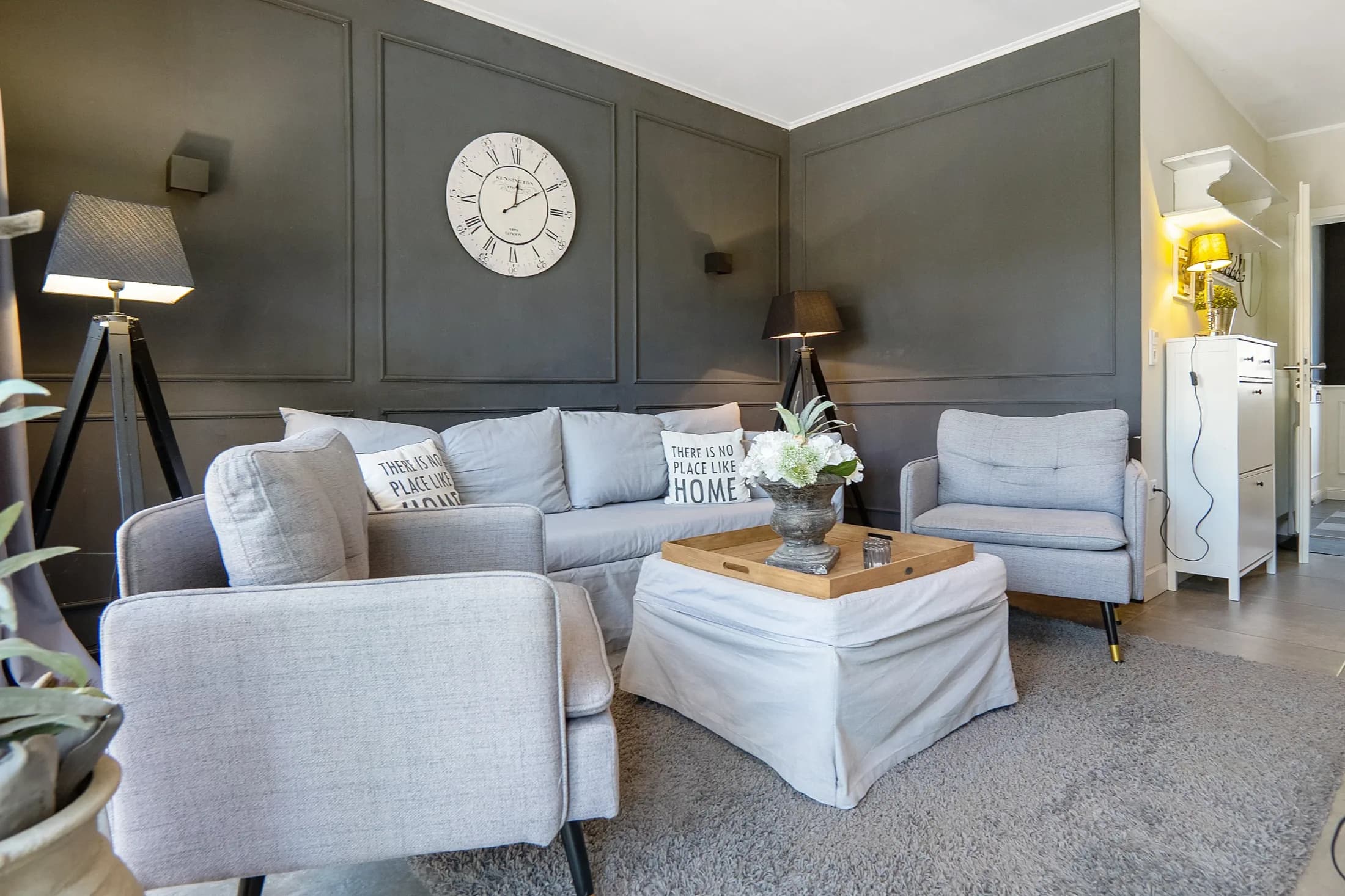 La Maison: Wohnzimmer mit sesseln – Ferienwohnung im Münsterland